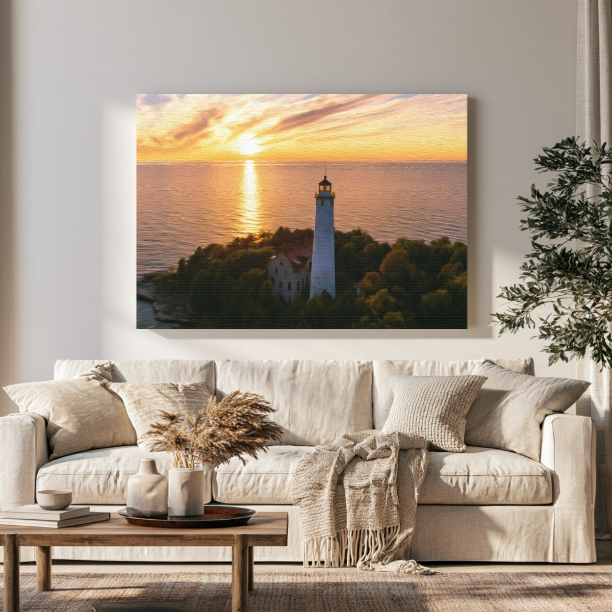 Cana Island Lighthouse Sunset — Door County, Wisconsin, view 1