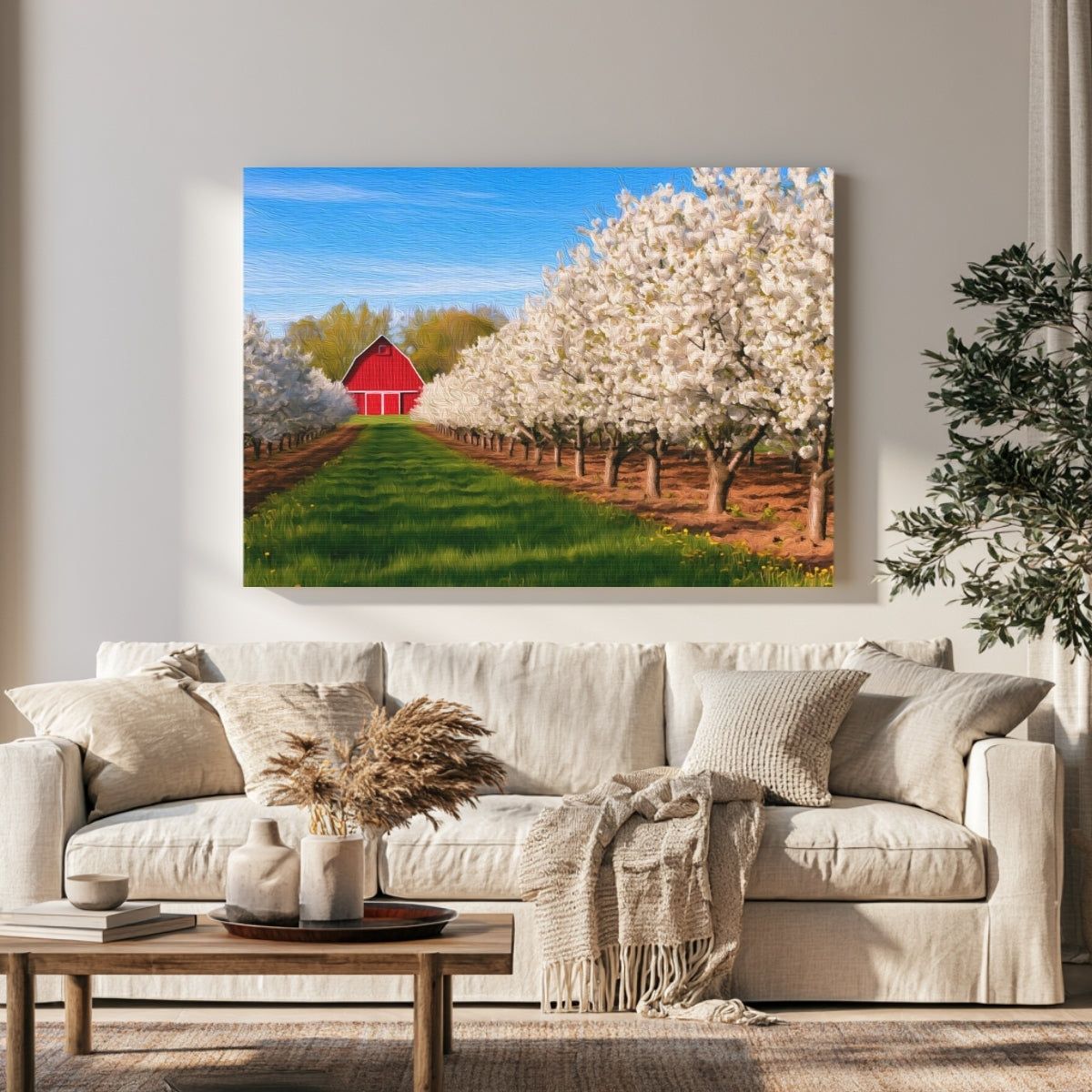 Cherry Orchard Red Barn — Door County, Wisconsin, view 1