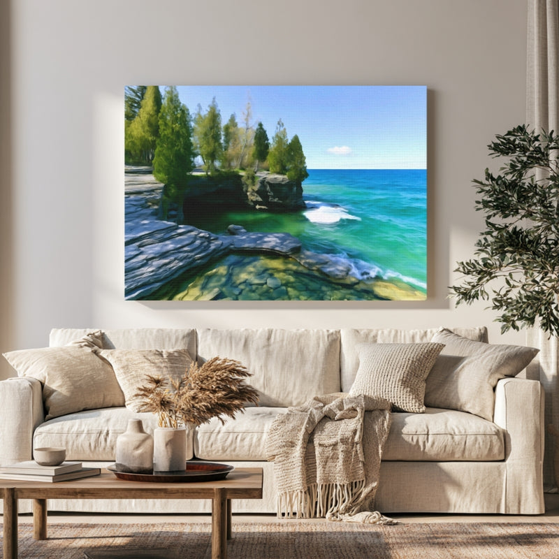 Cave Point County Park in a room — Door County, Wisconsin