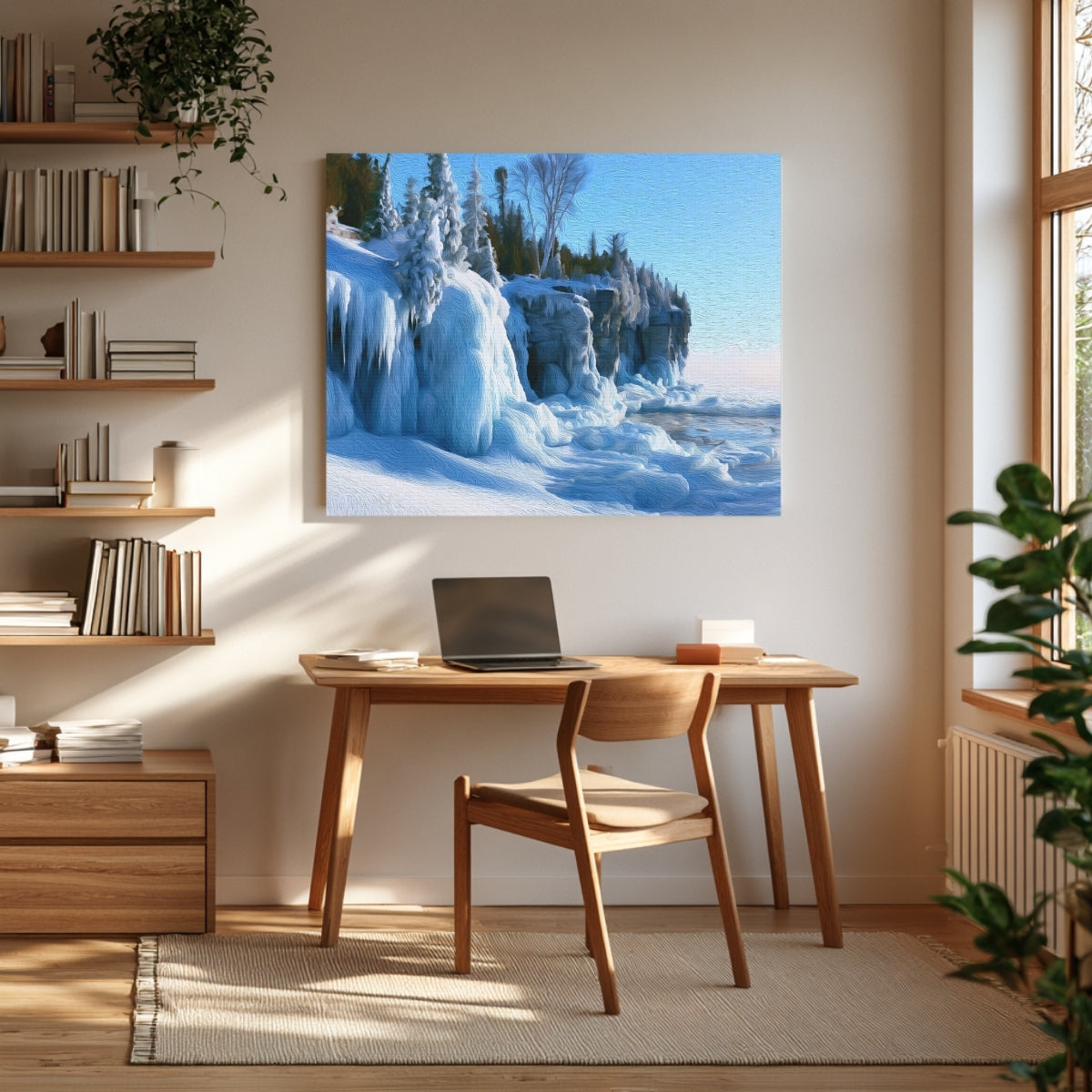 Frozen Lake Michigan Cliffs — Door County, Wisconsin, view 3