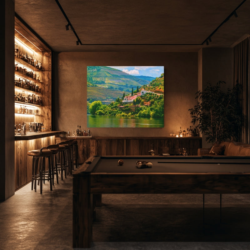 Terraced Vineyard River Valley — Douro Valley, Portugal, view 7