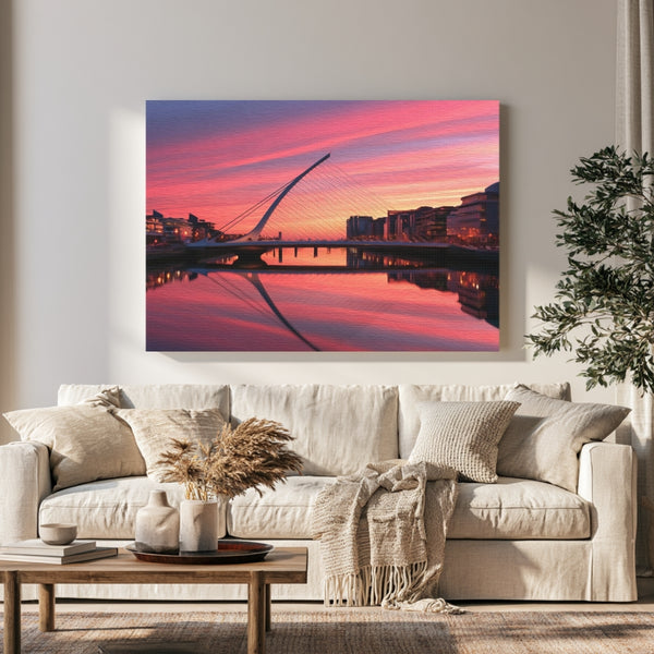Dublin Riverfront Cable Bridge