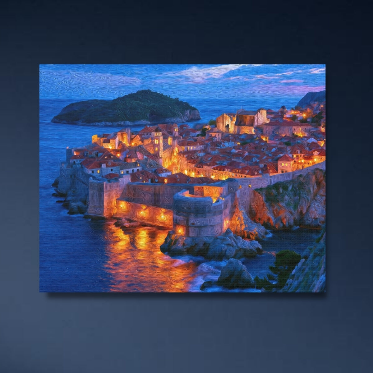 Dubrovnik City Walls at Dusk — Dubrovnik City Walls, Croatia Study No. 4