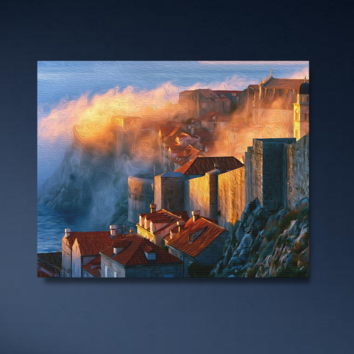 Dubrovnik City Walls Sunrise — Dubrovnik City Walls, Croatia Study No. 4