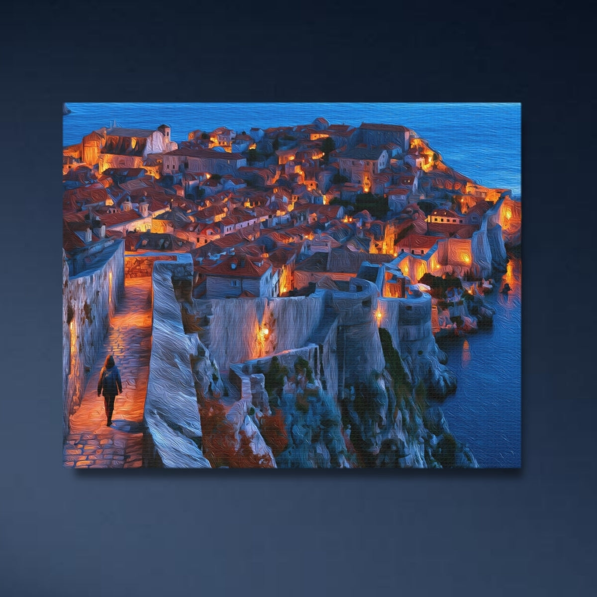 Dubrovnik City Walls at Dusk — Dubrovnik City Walls, Croatia Study No. 4