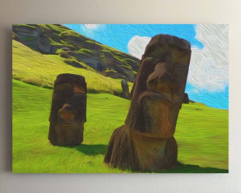 Moai Statues Rano Raraku — Easter Island, Chile