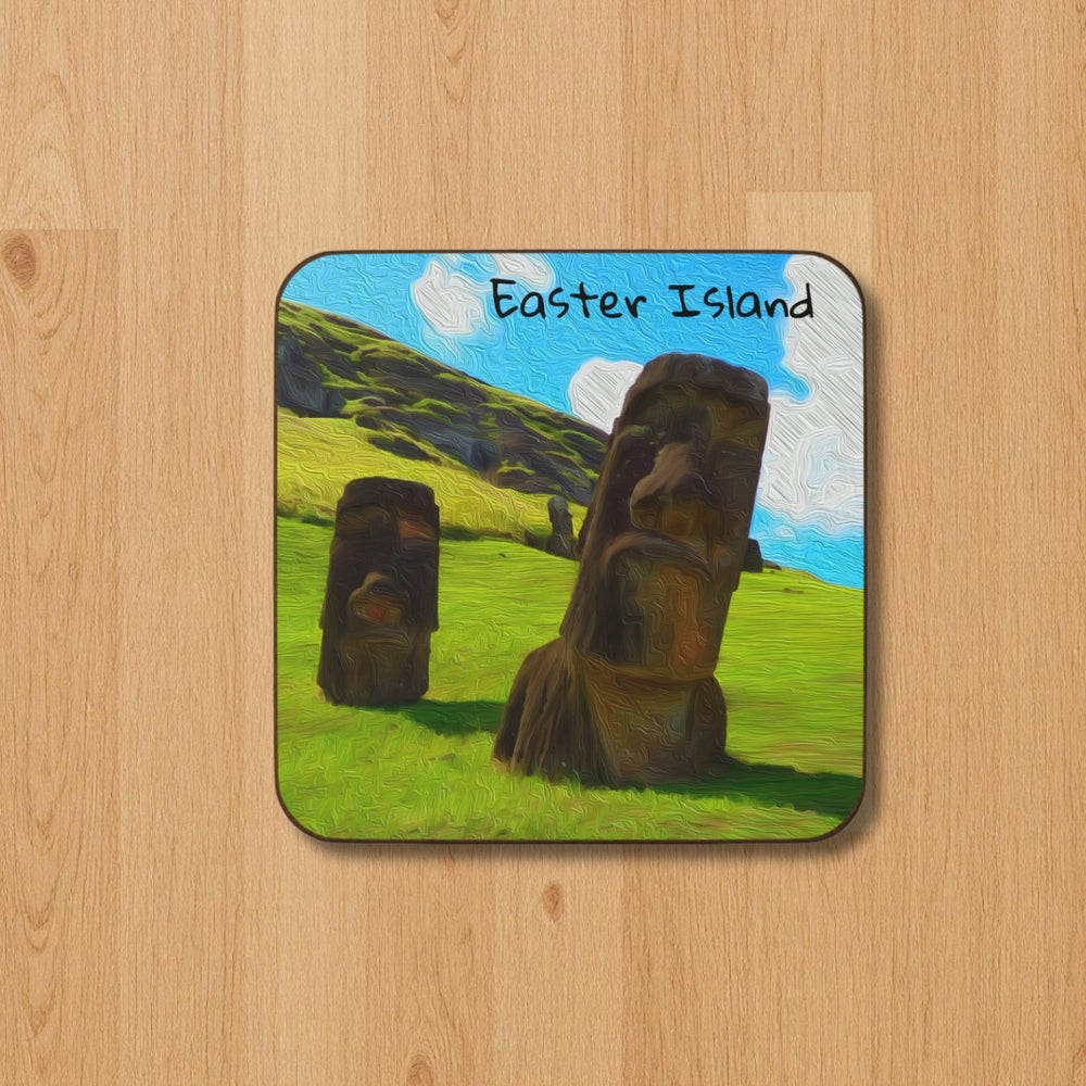 Easter Island, Chile | Moai Statues Rano Raraku | Original Series Hardboard Coaster