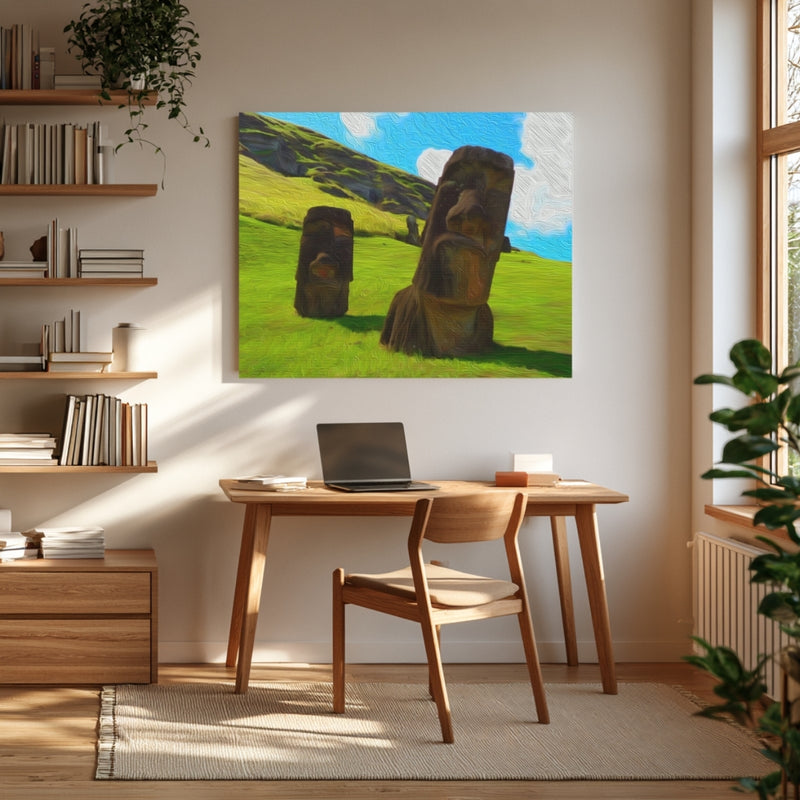 Moai Statues Rano Raraku — Easter Island, Chile, view 4