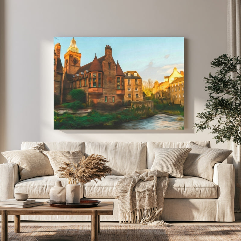 Dean Village On The Water Of Leith — Edinburgh, Scotland, view 1