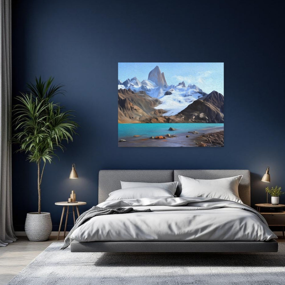 El Chaltén, Argentina | Fitz Roy Glacial Lake | Original Series Gallery Canvas detail