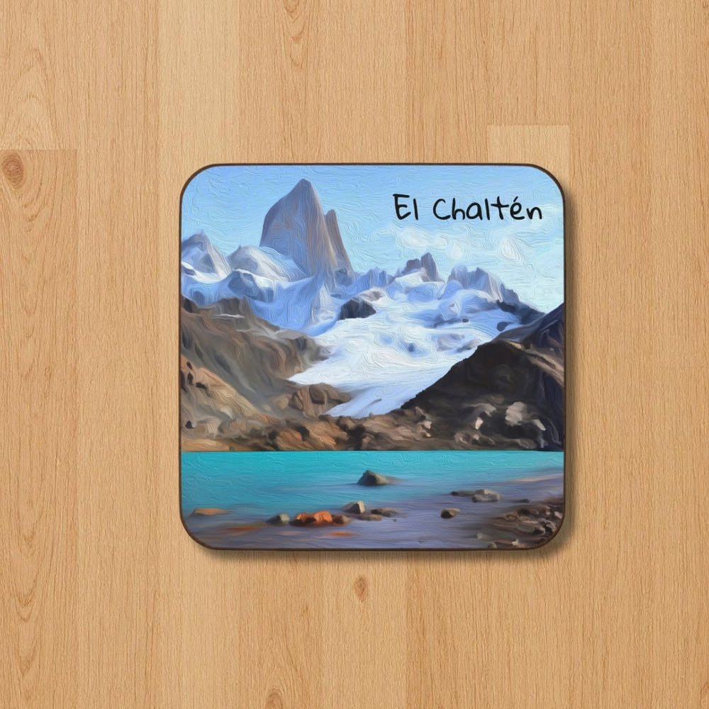 El Chaltén, Argentina | Fitz Roy Glacial Lake | Original Series Hardboard Coaster