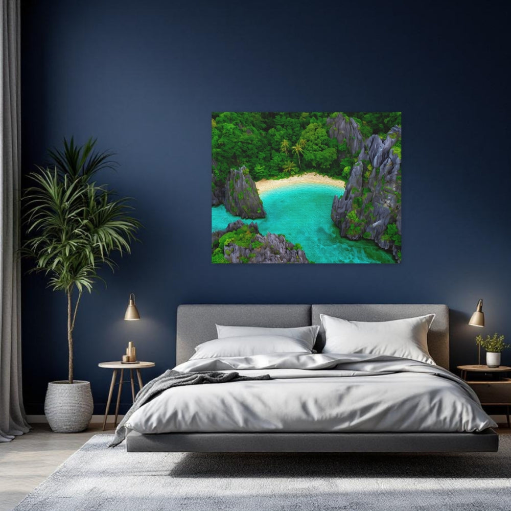 El Nido, Philippines | Hidden Lagoon Secret Beach | Original Series Gallery Canvas detail