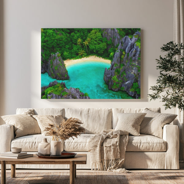 El Nido, Philippines | Hidden Lagoon Secret Beach | Original Series Gallery Canvas