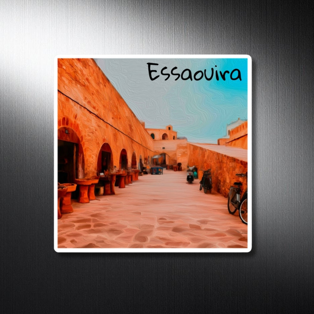 Essaouira, Morocco | Ancient Medina Rampart Walkway | Original Series Decorative Magnet