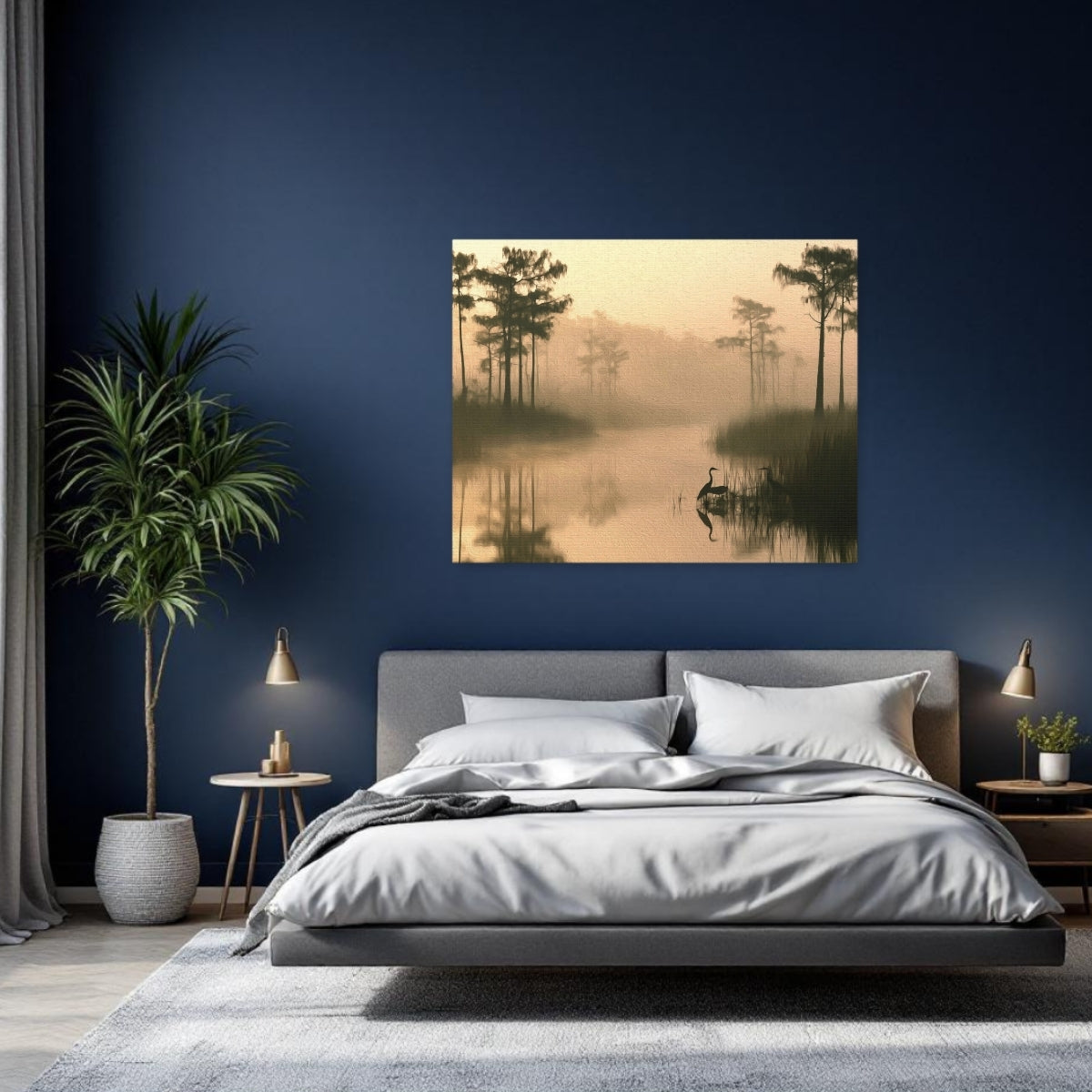 Misty Swamp Heron Dawn — Everglades National Park, Florida, study 2