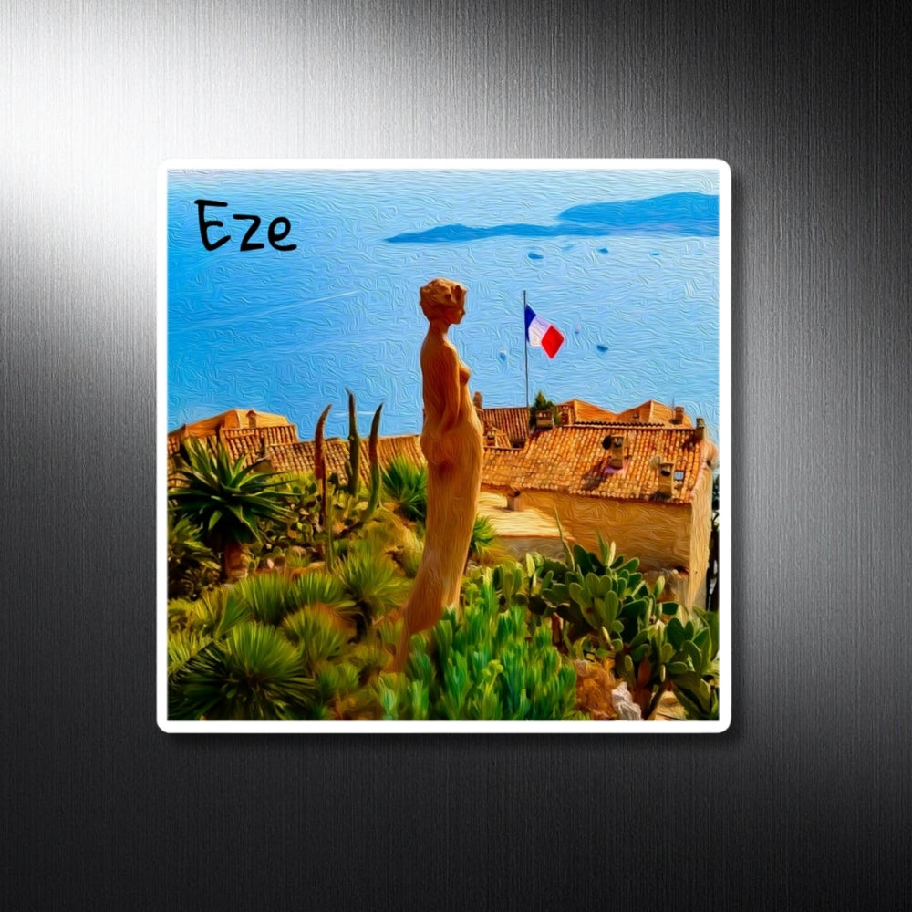 Eze, France | Hilltop Village Mediterranean View | Original Series Decorative Magnet