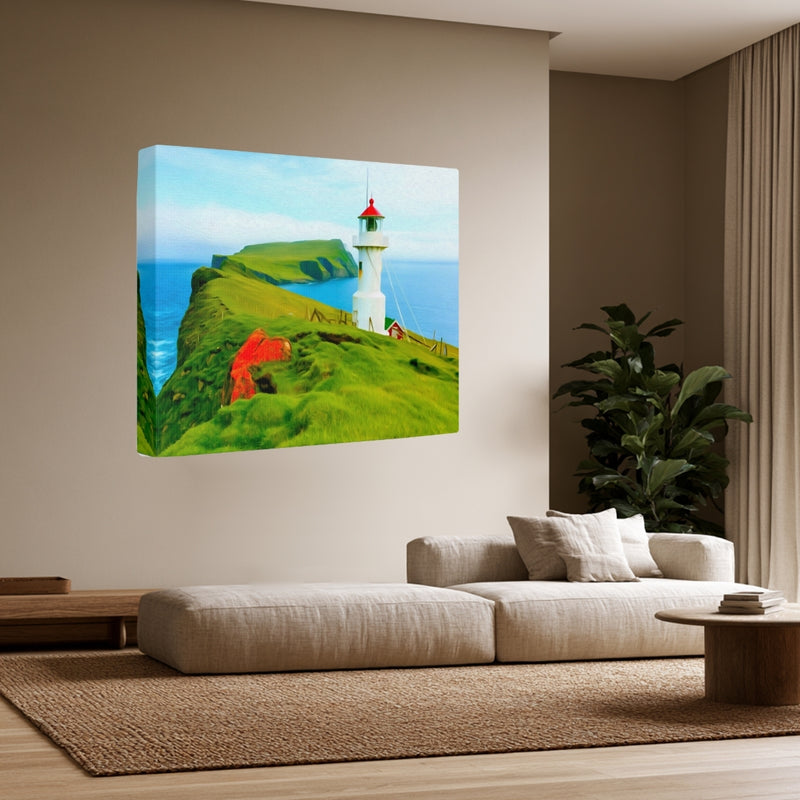 Mykines Lighthouse Hilltop — Faroe Islands, Denmark, view 3