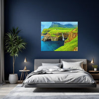 Coastal Cliffs and Waterfall — study 2 thumbnail