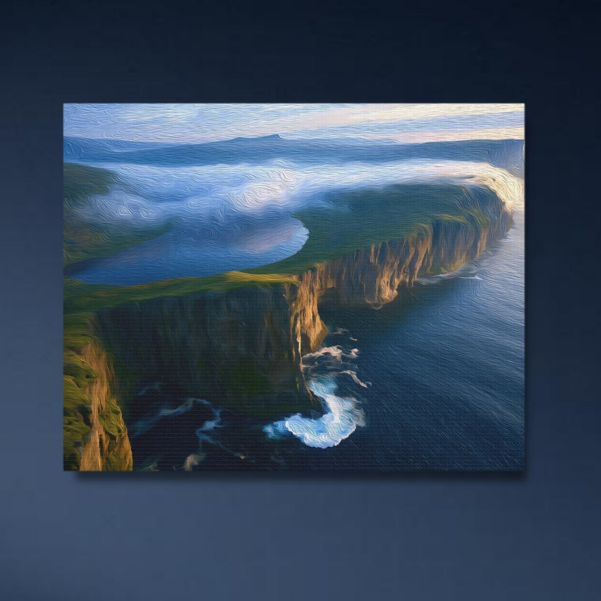 Cliffs of Faroe Islands Coast — Faroe Islands, Denmark Study No. 4