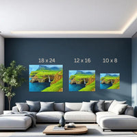 Coastal Cliffs and Waterfall — study 3 thumbnail