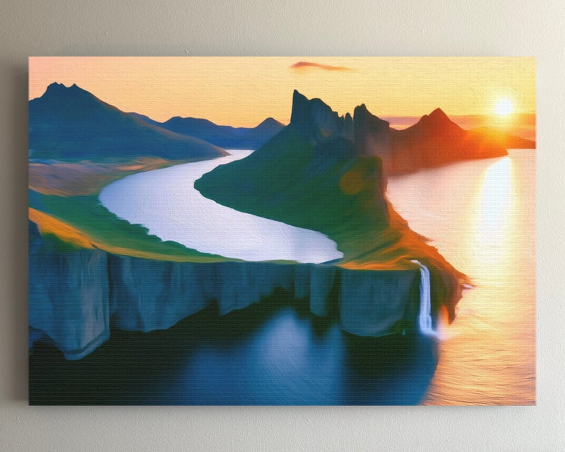 Sorvagsvatn Lake Cliffs — Faroe Islands, Denmark