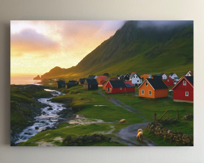 Faroe Islands Coastal Village — Faroe Islands, Denmark