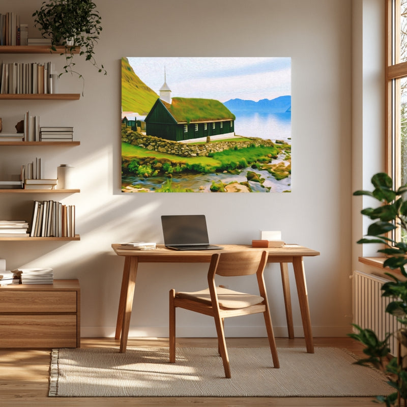 Bour Village Turf Church — Faroe Islands, Denmark, view 4