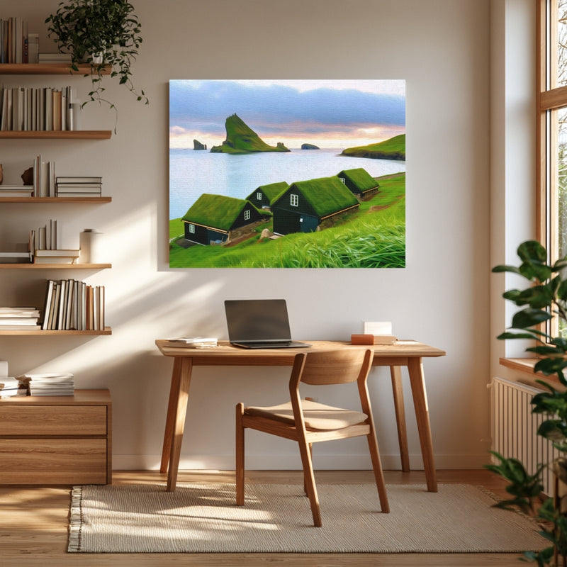 Bøur Village Seastacks View — Faroe Islands, Denmark, view 4