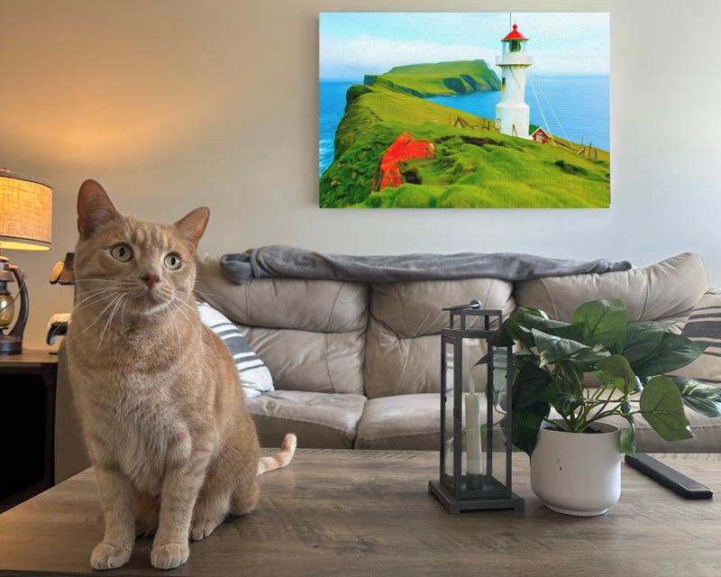 Mykines Lighthouse Hilltop — Faroe Islands, Denmark, view 2