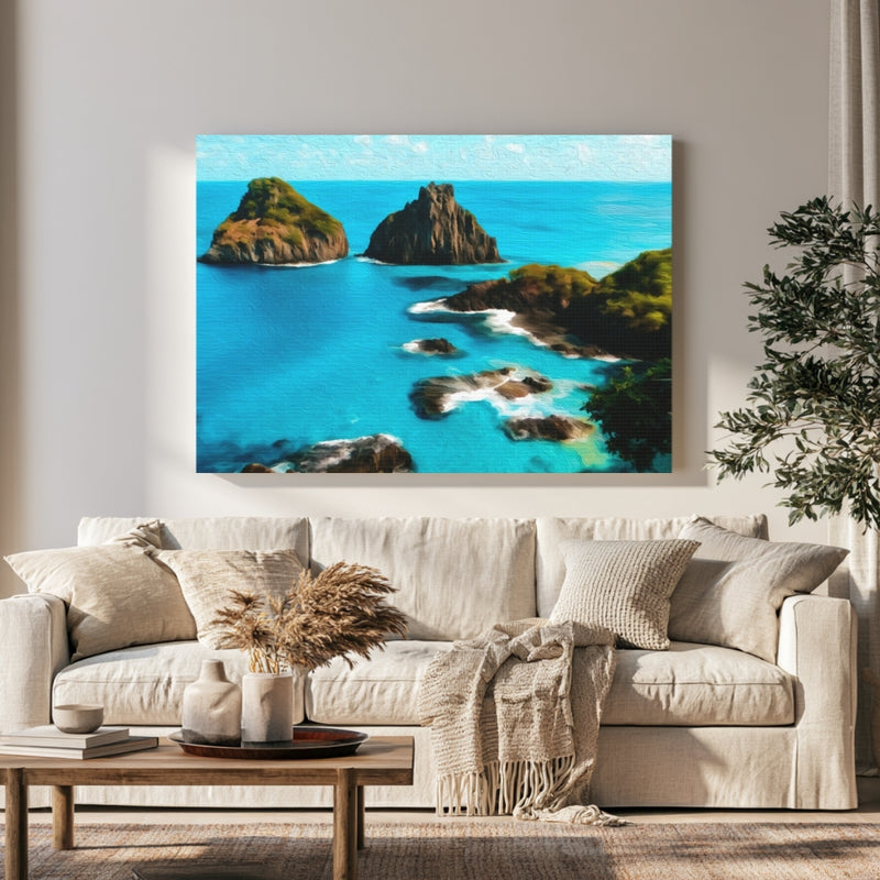 Dois Irmãos Twin Peaks Bay — Fernando de Noronha, Brazil, view 1
