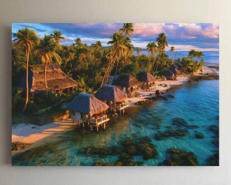 Tropical Overwater Bungalows Paradise — Fiji Islands, Fiji