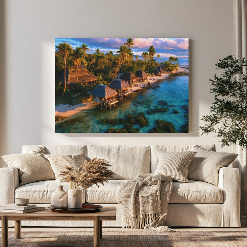 Tropical Overwater Bungalows Paradise — Fiji Islands, Fiji, view 1