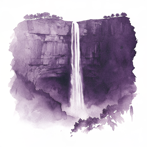 Fiordland National Park watercolor