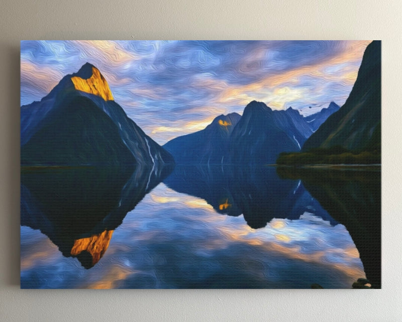 Milford Sound Fjord Reflection — Fiordland National Park, New Zealand