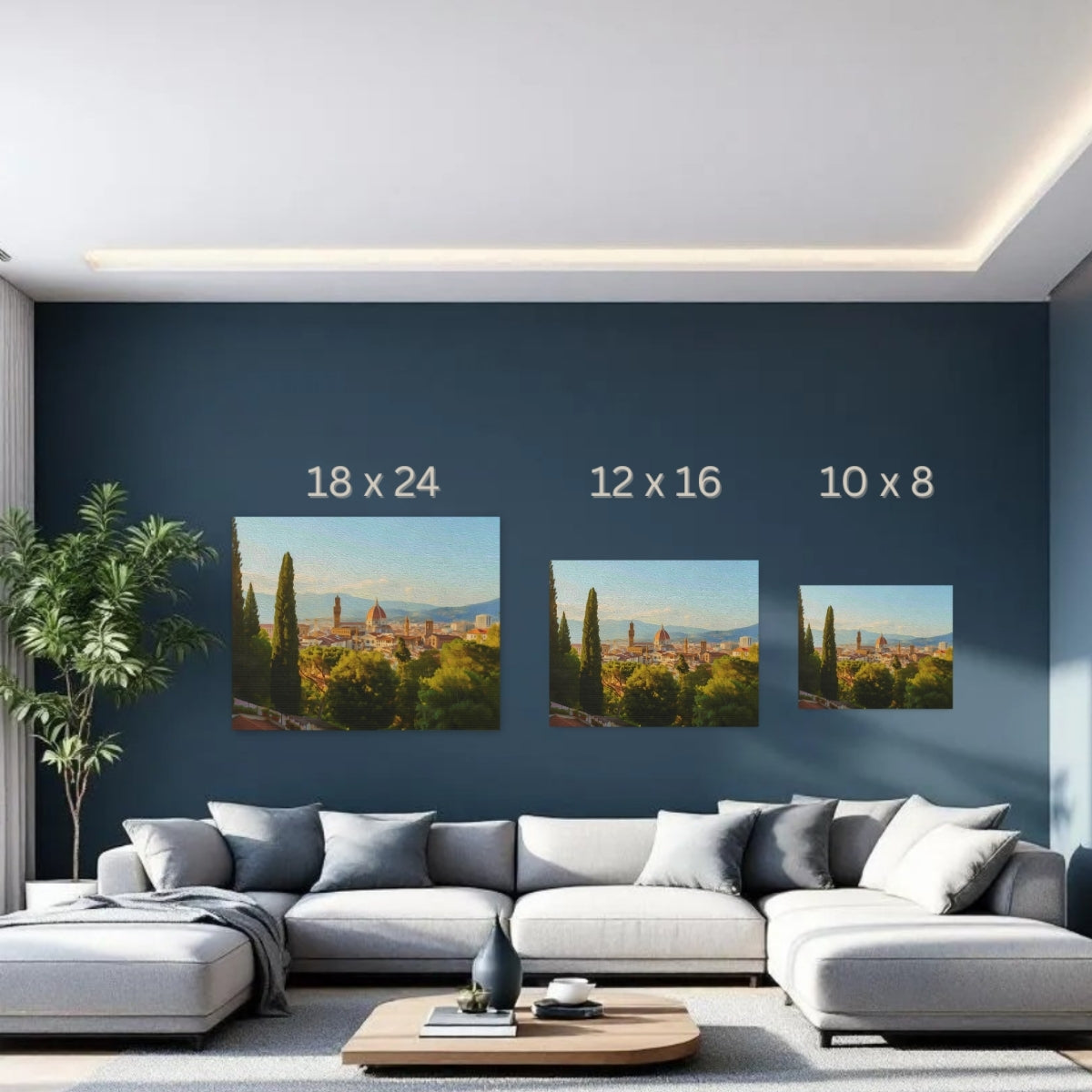 Florence, Italy Canvas | Florence Cathedral Duomo Skyline | Original Series Gallery Canvas detail