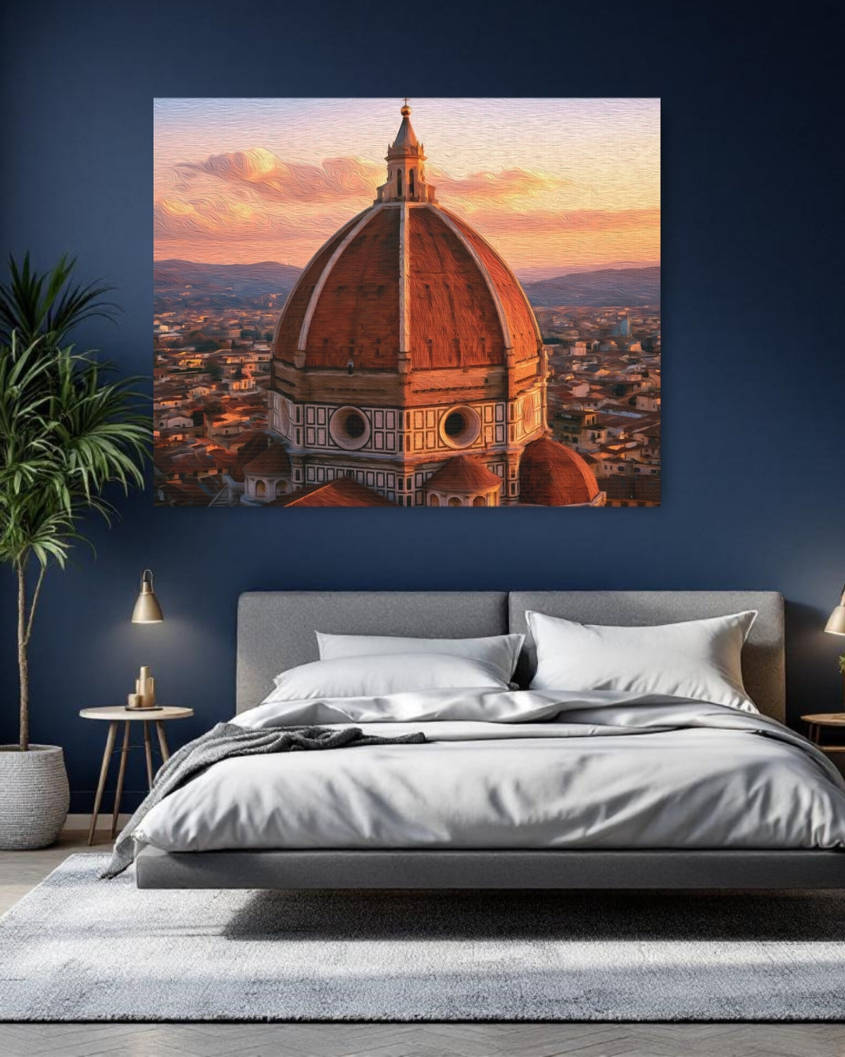 Florence, Italy | Florence Cathedral Dome Brunelleschi | Original Series Gallery Canvas detail