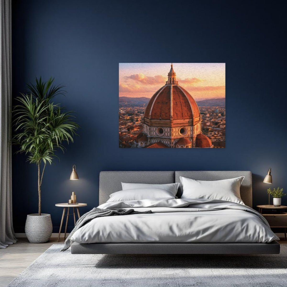Florence, Italy | Florence Cathedral Dome Brunelleschi | Original Series Gallery Canvas detail