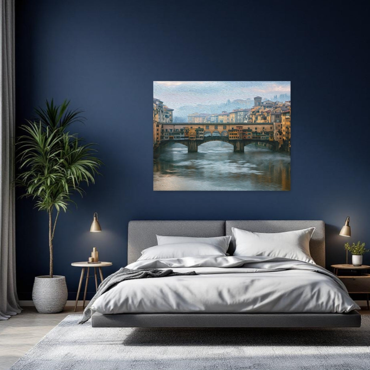 Florence, Italy | Ponte Vecchio Arno River | Original Series Gallery Canvas detail