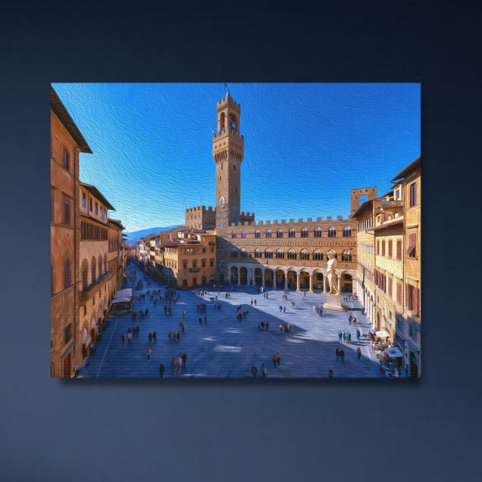 Florence, Italy | Piazza della Signoria Florence | Original Series Gallery Canvas