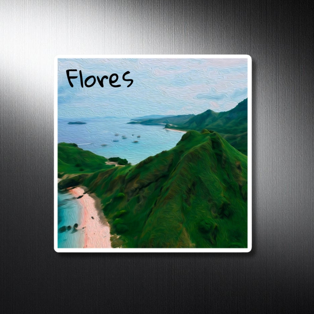 Flores, Indonesia | Padar Island Ridge View | Original Series Decorative Magnet
