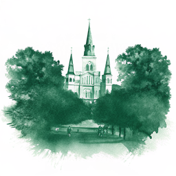 French Quarter canvas wall art
