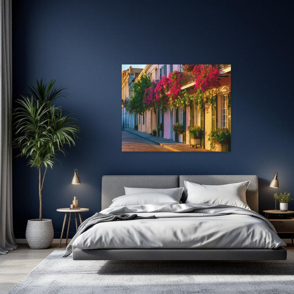 French Quarter, New Orleans | French Quarter Floral Streets | Original Series Gallery Canvas detail