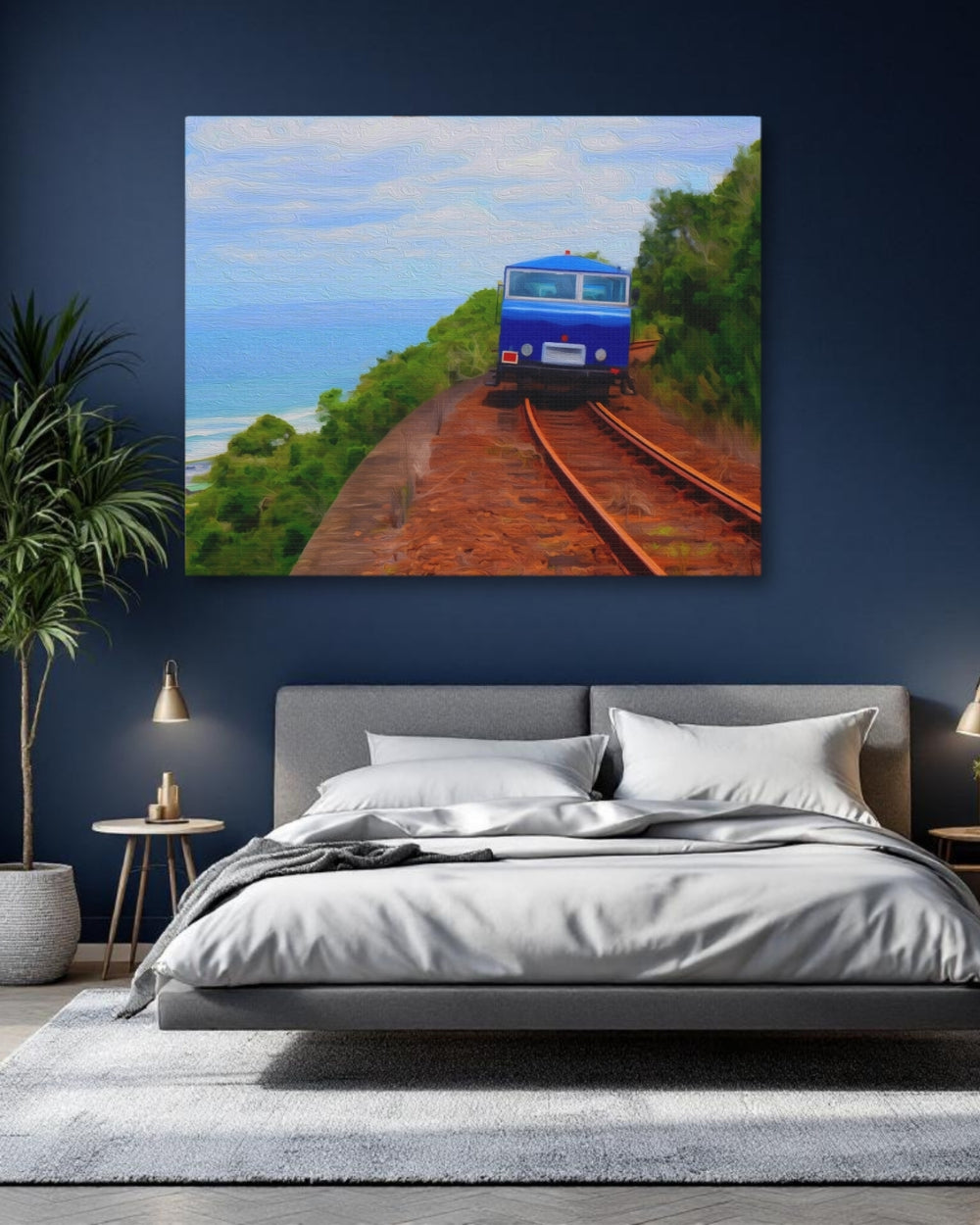 Garden Route, South Africa | Coastal Railway Cliff Journey | Original Series Gallery Canvas detail