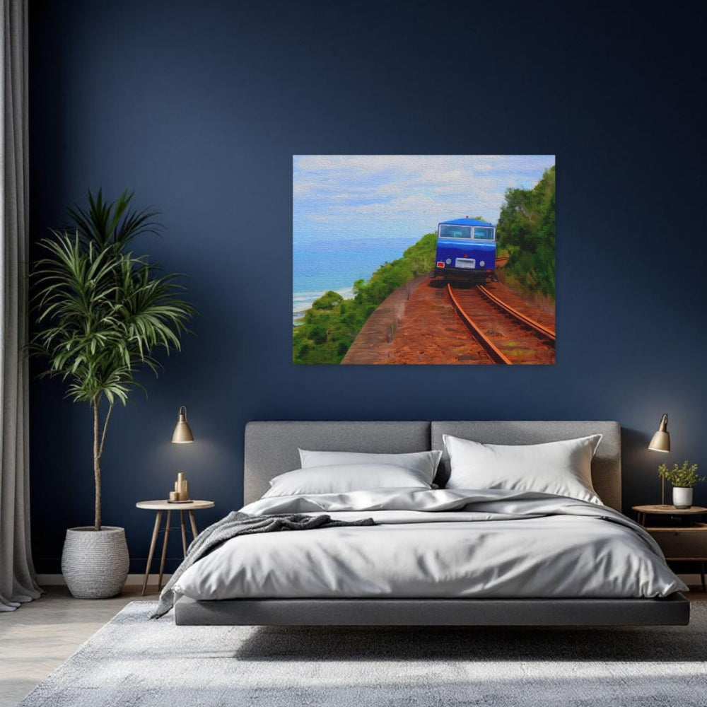 Garden Route, South Africa | Coastal Railway Cliff Journey | Original Series Gallery Canvas detail