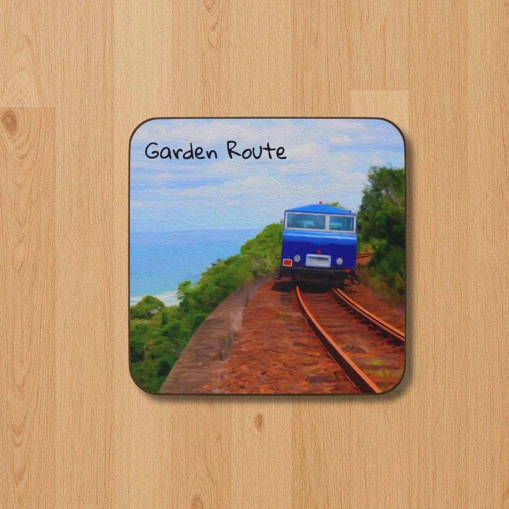 Garden Route, South Africa | Coastal Railway Cliff Journey | Original Series Hardboard Coaster