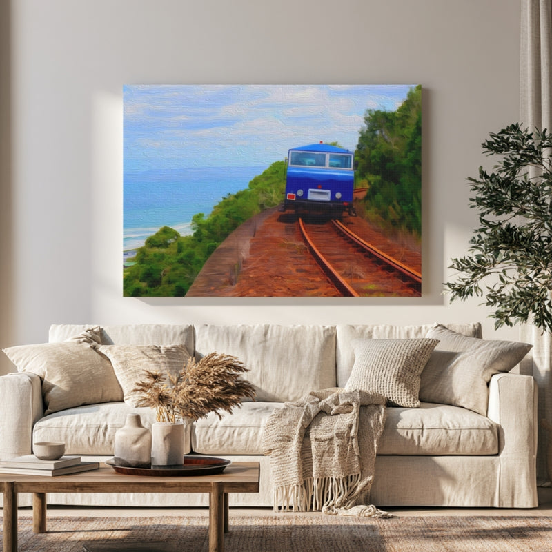 Coastal Railway Cliff Journey — Garden Route, South Africa, view 1