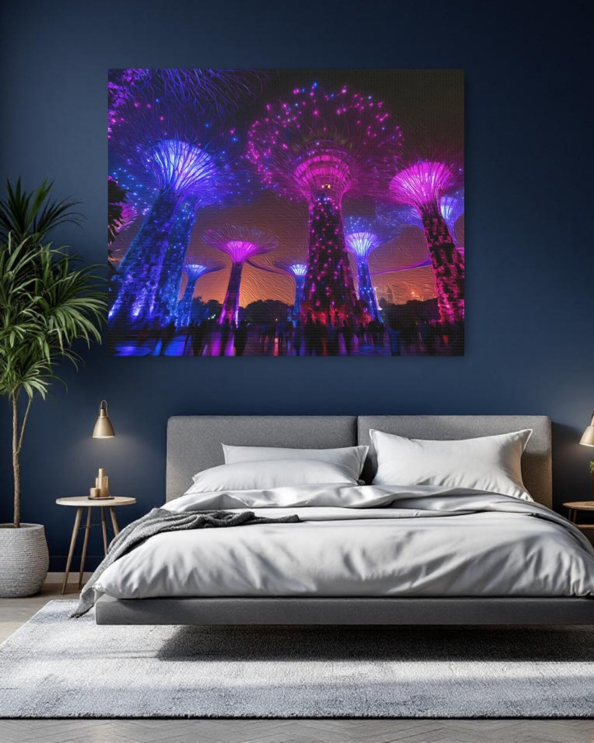 Supertree Grove Night Illumination — Gardens by the Bay, Singapore, study 1