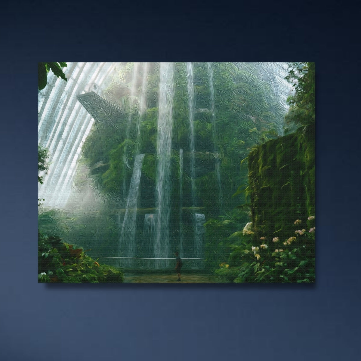 Indoor Waterfall Conservatory Singapore — Gardens by the Bay, Singapore, study 4