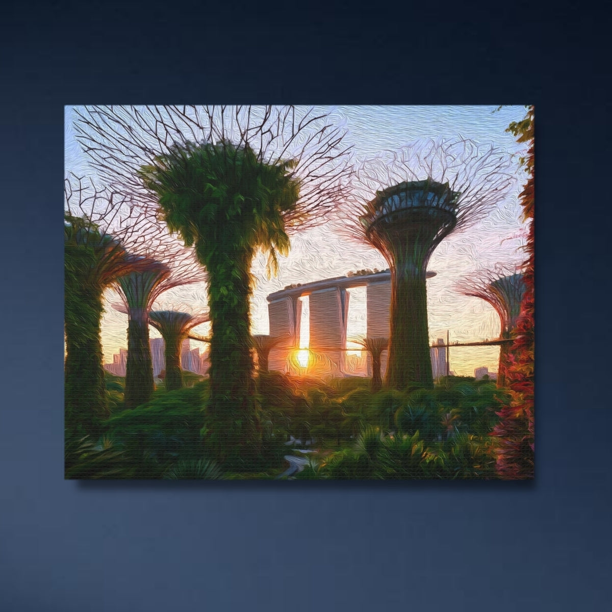 Supertree Grove Sunset Singapore — Gardens by the Bay, Singapore, study 4