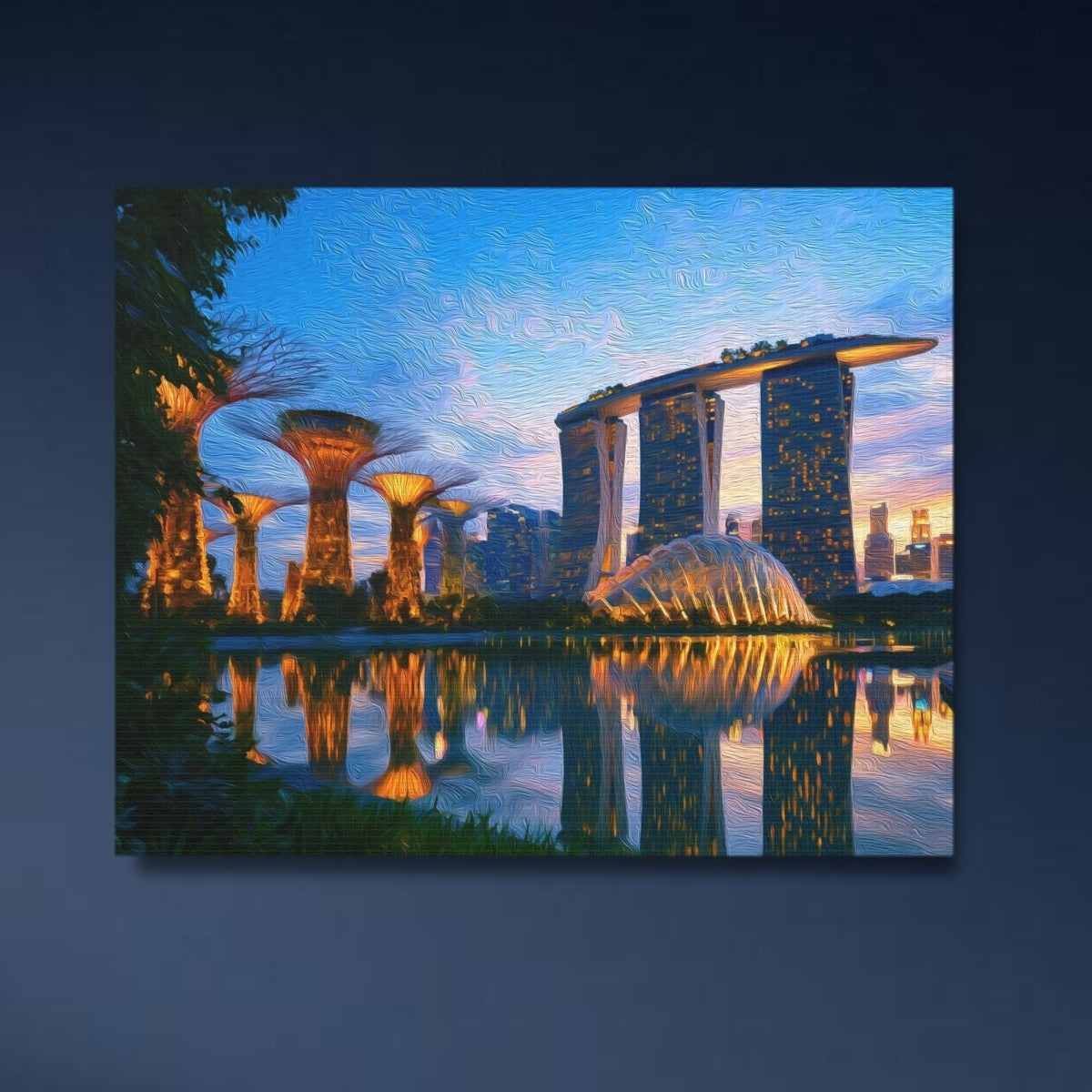 Singapore Supertrees Marina Skyline — Gardens by the Bay, Singapore, study 4